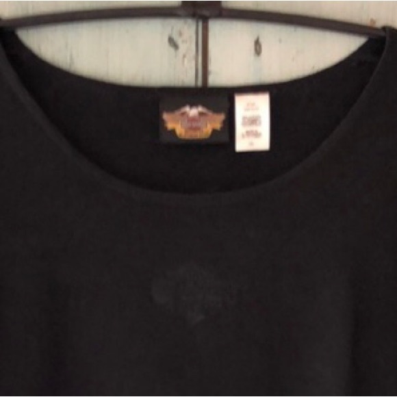 Harley-Davidson women’s black top with insignia center front - Picture 5 of 12